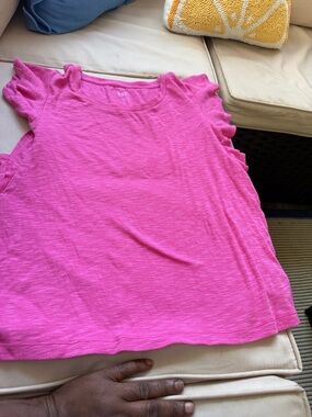 GAP Hot Pink Ribbed Tee